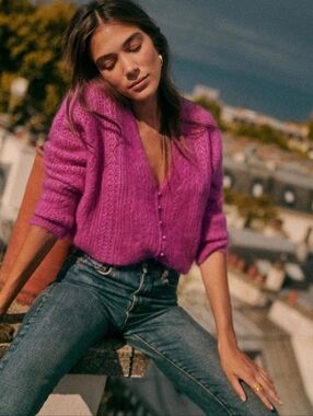 NWT Sezane Maille Knit Cardigan